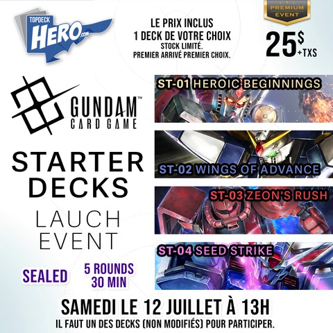 Gundam Starter deck Launch Event